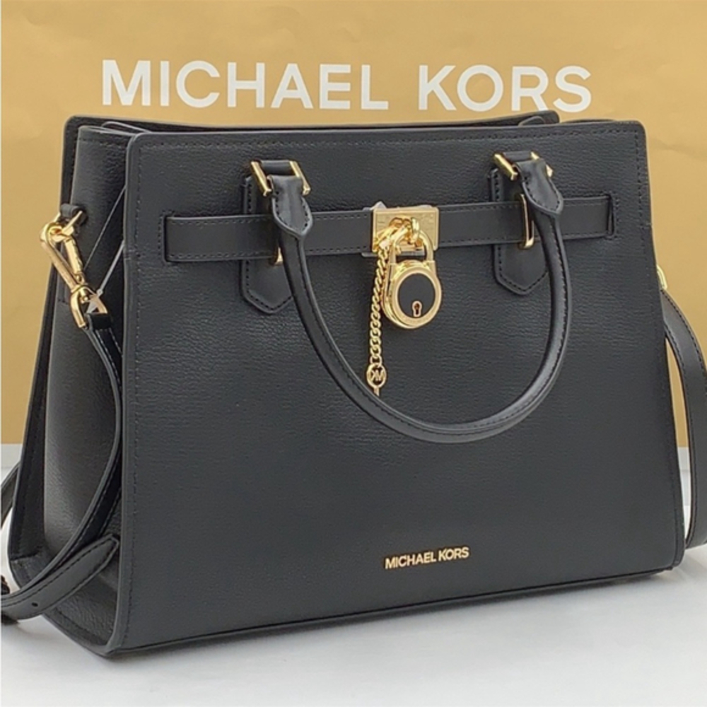 Michael Kors Hamilton Meidum
Satchel Shoulder Crossbody Bag
Black color